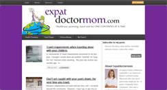 Desktop Screenshot of expatdoctormom.com